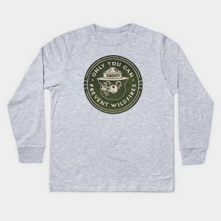 SMOKEY BEAR Kids Long Sleeve T-Shirt